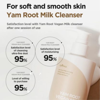 ISNTREE Yam Root Vegan Milk Cleanser 220ml - Image 3