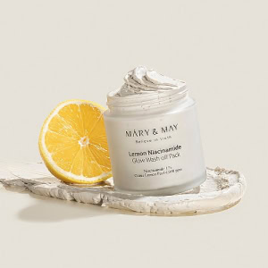 MARY & MAY Lemon Niacinamide Glow Wash Off Pack 125g