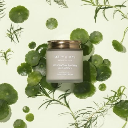 MARY & MAY Cica Tea Tree Soothing Wash Off Pack 125g - Image 3