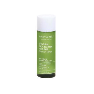 MARY & MAY Vegan CICA Tea Tree AHA PHA Toner 30ml