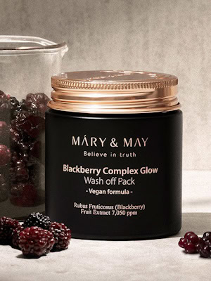 MARY & MAY Blackberry Complex Glow Wash Off Pack 125g 300x400px
