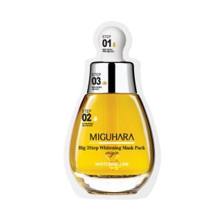 MIGUHARA Big 3 Step Whitening Mask Pack Origin