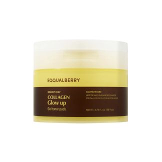 EQQUALBERRY Collagen Glow Up Gel Toner Pads