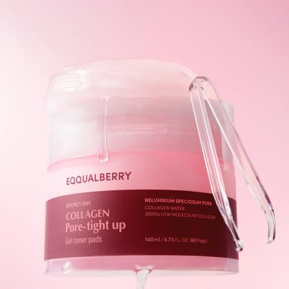 EQQUALBERRY Collagen Pore-Tight Up Gel Toner Pads 140 ml
