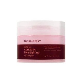 EQQUALBERRY Collagen Pore-Tight Up Gel Toner Pads 140 ml