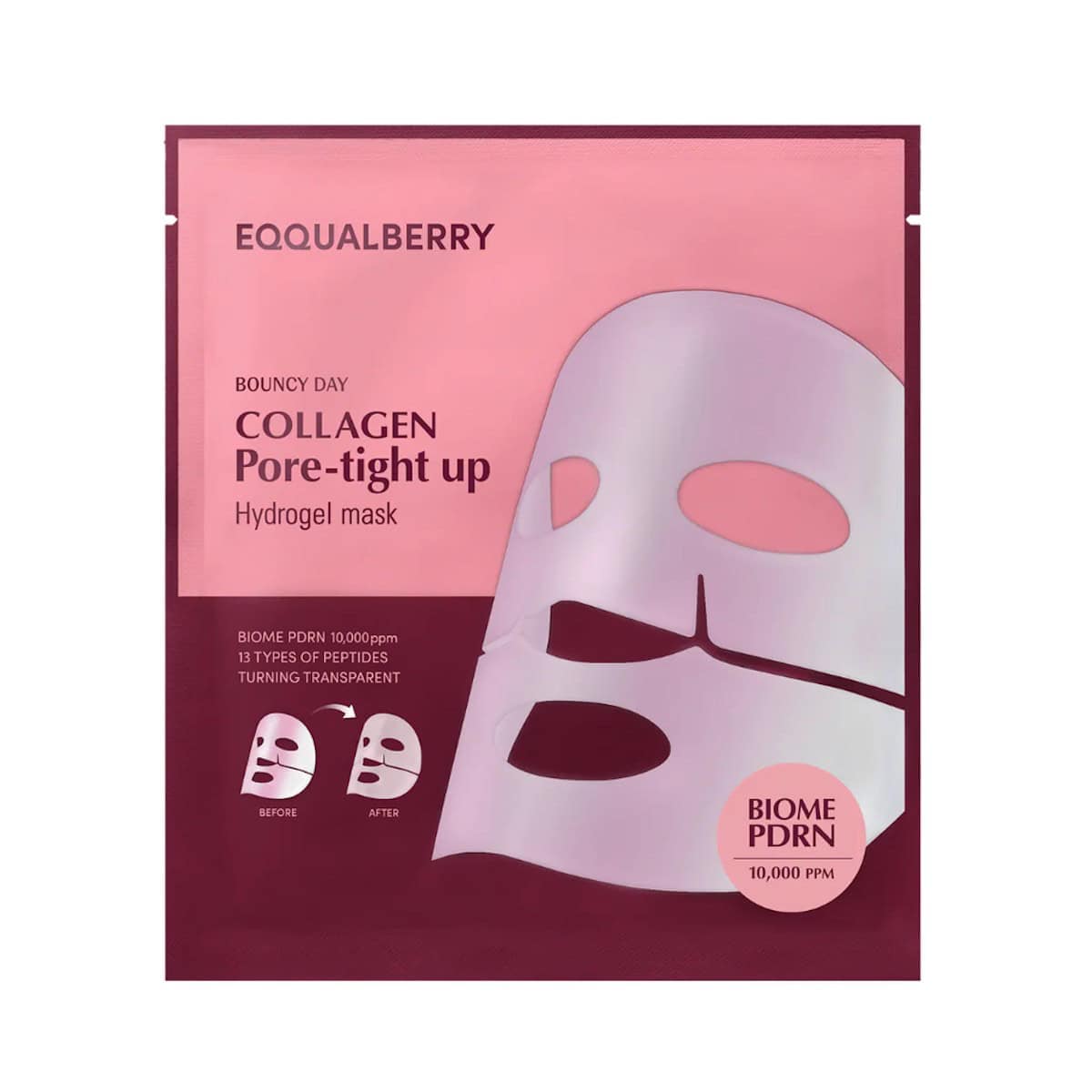 EQQUALBERRY Collagen Pore-Tight Up Hydrogel Mask 30g