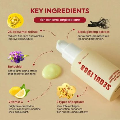 [KSECRET] (GLOBAL) Retinal Liposome 2% + Black Ginseng 30ml